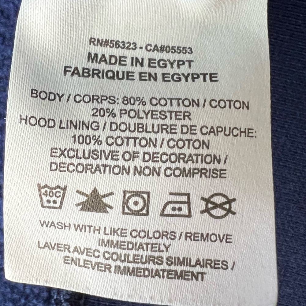 Nike All Over Swoosh Printed Pullover Hoodie Blue Size Medium - Picture 11 of 12